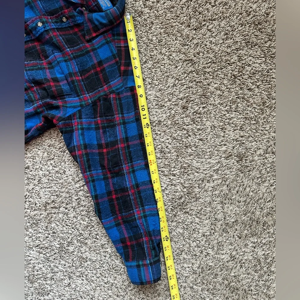PENDLETON 100% Wool Plaid Shirt Women *Large* Made In USA *READ DESCRIPTION* - Picture 8 of 8